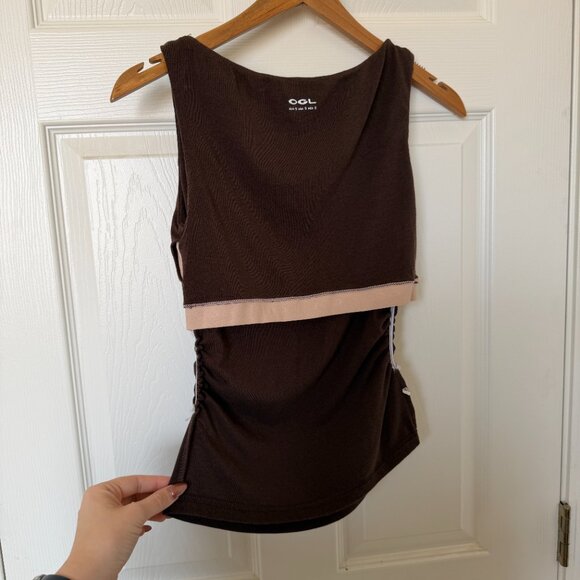 OGL Move - Boat Neck Brami Tank Top (S, Brown) - Picture 8 of 10